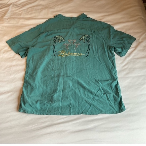 Urban Outfitters Teal Short Sleeve Button Down XL - Picture 4 of 4